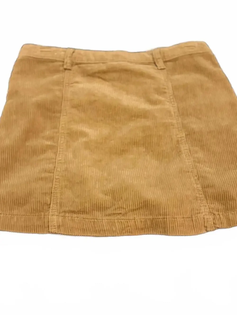 Blue Spice Size 3 Tan Corduroy Button Front Mini Skirt Y2K 100% Cotton